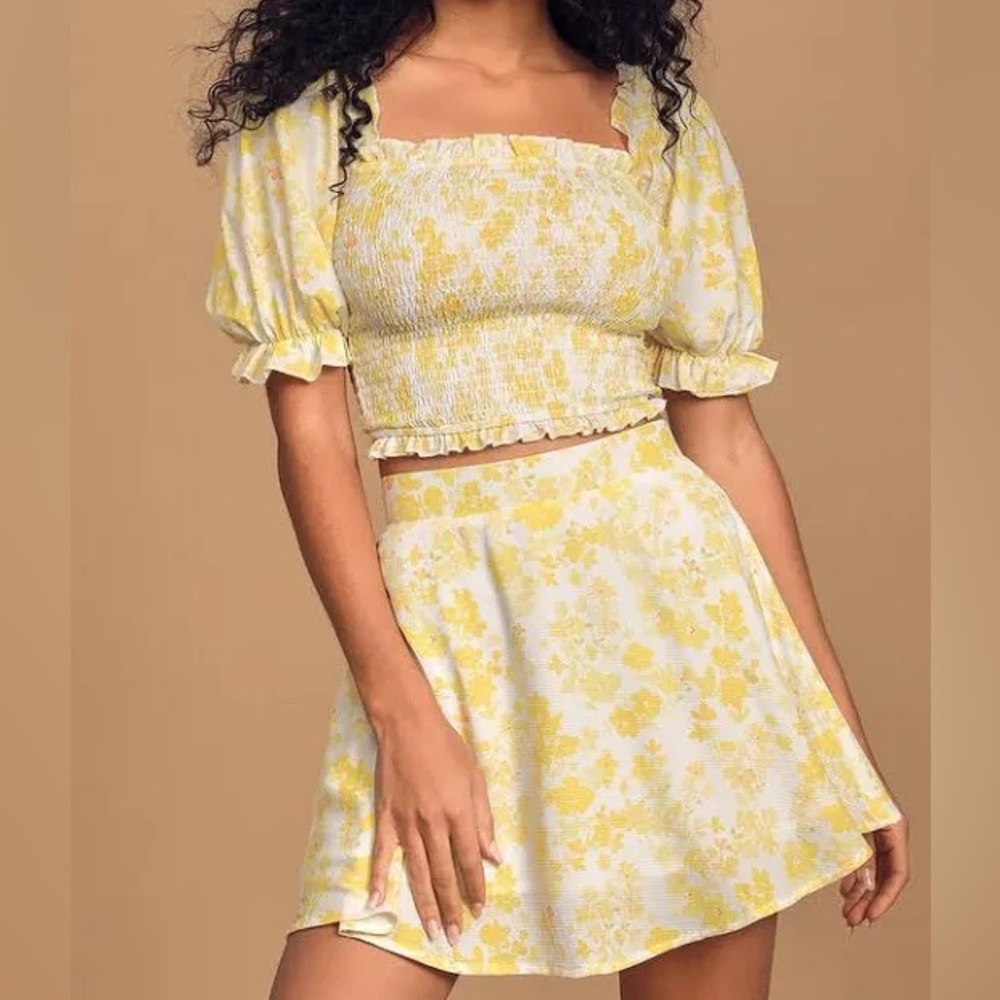 COPY - Charlie Holiday Floral Top and Skirt Set
